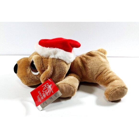 Russ Berrie Li'L Peepers Labrador Blonde Noel Christmas Dog - Picture 3 of 6